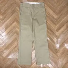 W30L28 Dickies 874KH カーキベージュ ワークパンツ