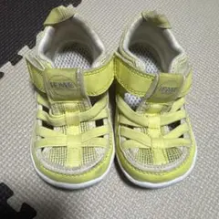 イエローベビーシューズ メッシュ　イフミー　IFME 15.0