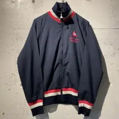 □ルコックスポルティフ ナイロンジャケット 黒×白×ピンク