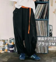 新品ニコアンド MODE NORM COREシャカバルーンポケパンツ ブラックM