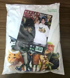 新品未開封　ブレインロット風 プリント 白パーカー Lサイズ