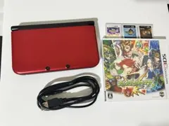 【動作品・ソフト付き】ニンテンドー 3DS LL レッド ブラック 赤 黒