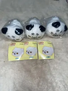 ナガノキャラクターズ ねそべりぬいぐるみ　パグ　3転生セット