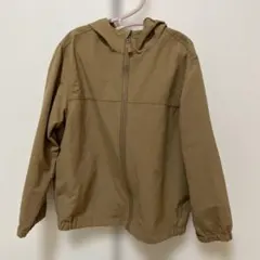 UNIQLO フード付き ナイロンパーカー ベージュ120