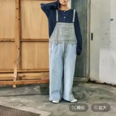 デニムパッチワークサロペのサムネイル
