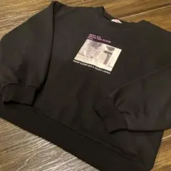 ピンクラテトレーナー Sサイズ 猫プリント