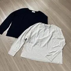 ★美品★ZARA 薄手ニット 長袖 2枚セット Sサイズのサムネイル