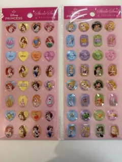 プリンセスストーンシール　ラプンツェル　白雪姫　ジャスミン　ベル