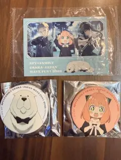 SPYFAMILY☆万博限定　缶バッチ、ステッカー