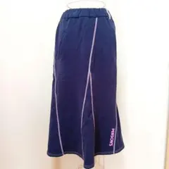 パーソンズ PERSON’S ロングスカート S 薄いネイビー系 紺のサムネイル