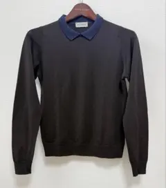 JOHN SMEDLEY英国製 襟付きニットセーター size M 美品