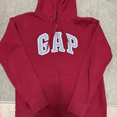 GAP ジップアップパーカー Lサイズ レッド 赤 レディース