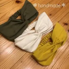 ＊handmade＊no.239/240/241 ターバン ヘアバンド