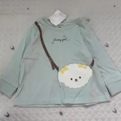 9232【新品】Sunny girl 長袖Tシャツ 90cm ポシェット風のサムネイル