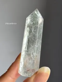 高品質 プラシオライト ポイント グリーン水晶 台座付き - メルカリ