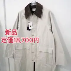 新品 定価18700円 インヘリット オーバーサイズ ステンカラー コート