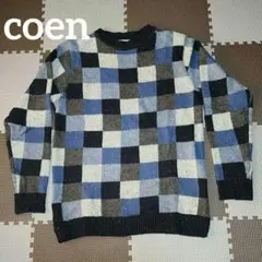 【coen】クレイジークルーネックニット Mサイズ