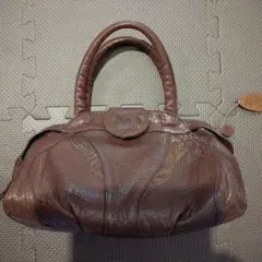 イビザ ブラウンレザー ハンドバッグ