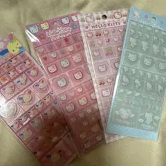 タイルシール　キティ　ウサハナ　4枚セット