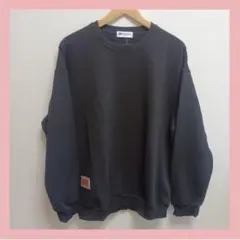 ベンケ プルオーバー メンズ スウェット トップス ブラック XLサイズ 秋冬