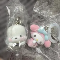 산리오 キャラクターズ ふわふわめじるしアクセサリー マイメロ ポチャッコ