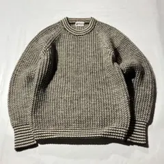 90s Wool birds eye knit sweater y2k