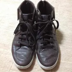 PUMA レザースニーカー ハイカット zip