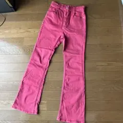 PAGE BOYフレアフィットジーンズSピンク