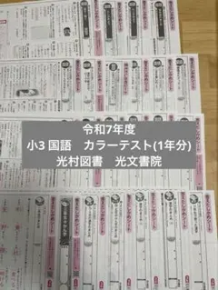 【令和7年度】小3 国語カラーテスト　1年分(23枚)のサムネイル