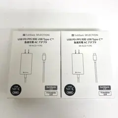 B551-37 SoftBank 純正 Type-C急速充電アダプター2個セット