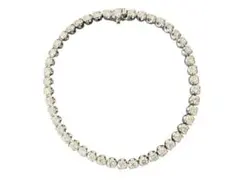 K14WG 天然ダイヤモンド 5.00ct テニスブレスレット - メルカリ