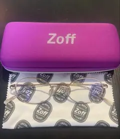 新品未使用 Zoff【度なし/ブルーライトカットメガネ】