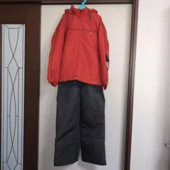 POINTSQUARE スキーウェア 子ども用 赤グレー 140cm 中古