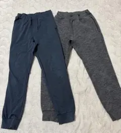 160センチ　スウェットパンツ 2色セット ネイビー、グレー系