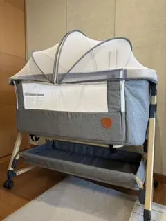 [中古美品] HZDMJ ベビーベッド HZDMJ 2024最新モデル 添い寝 ベビーベッド ミニ 持ち運び 折りたたみ