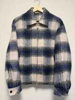 オンブレチェック　ウールジャケット
