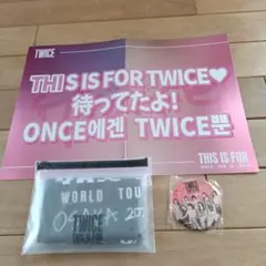 TWICE 　クールタオル　缶バッジ　スローガン　大阪　アップグレード特典
