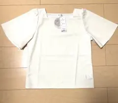 しまむら tal.by yumi. スクエアネック 半袖Tシャツ ベージュ M
