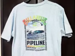 古着　BILLABONG PIPE PRO ハワイ　サーフィンTシャツ水色　L