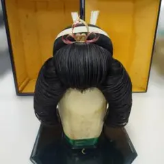 最終お値下げ　黒の和風ウィッグ リボン付き 最終お値下げ 黒の和風ウィッグ リボン付き - メルカリ