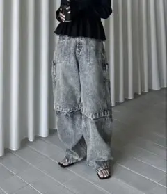 AMERI MEDI 2WAY REMOVE DENIM PANTS