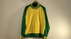 adidas トラックジャケット ブラジルカラー 黄緑 L