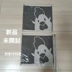 新品未開封　からあげクン ループ付きハンドタオル 2枚セット おまけメモ帳のサムネイル