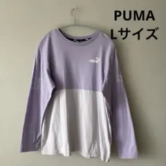 PUMA バイカラー 長袖Tシャツ ロンT