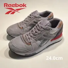 Reebok GL 6000 レディース　スニーカー グレー/レッド24.0cm