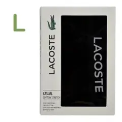 新品/未開封 LACOSTE ラコステ ボクサーパンツ ブラック Lサイズ ⑪