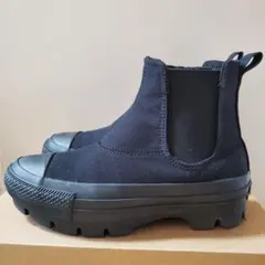 コンバースオールスター　厚底サイドゴアスニーカー　22.5cmブラック