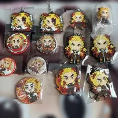 鬼滅の刃 煉獄 アクスタ 缶バッジ ジオラマ グッズ まとめ売り 煉獄杏寿郎 バースデー ジオラマ 缶バッジ 鬼滅の刃 アクリル