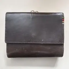 Paul smith /ダークブラウン レザー 三つ折り財布