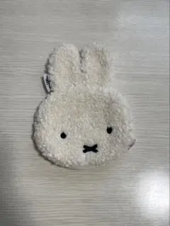 miffy ボア ポーチ フェイス型 ホワイト
